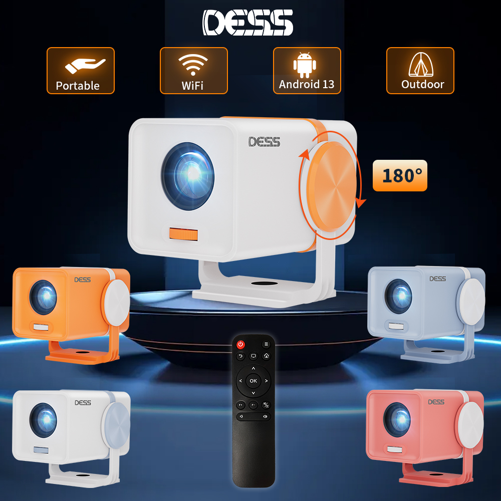 Home Cinema Led Projector - โปรเจคเตอร์ DESS ระบบ Android 13 รองรับ