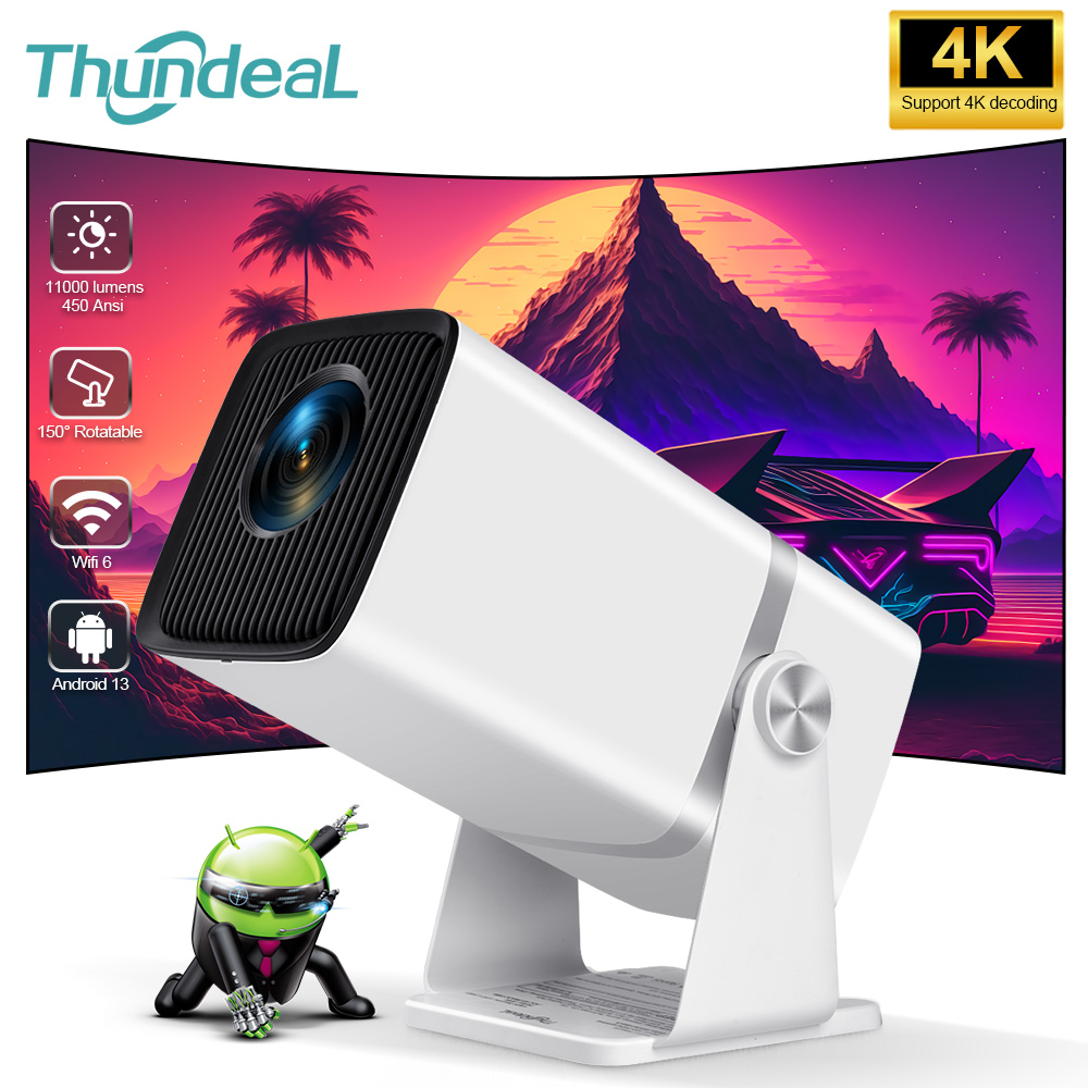 Home Cinema Led Projector - ธันเดียล มินิ HD โปรเจคเตอร์ TD80W PK