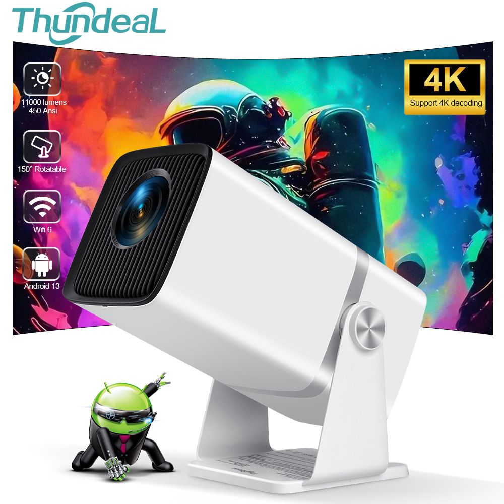 Home Cinema Led Projector - โปรเจคเตอร์ ThundeaL 4K Full HD รุ่น