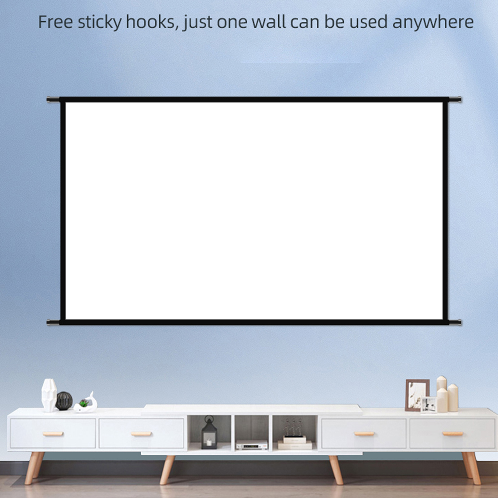 VEIDADZ จอโปรเจคเตอร์ติดผนัง 6 - Projector Screen 100 Inch บทวิจารณ์และราคา