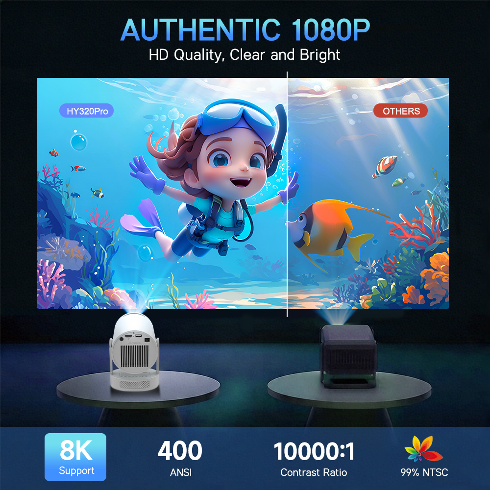 โปรเจคเตอร์ Magcubic Android 1 - Home Cinema Led Projector บทวิจารณ์และราคา