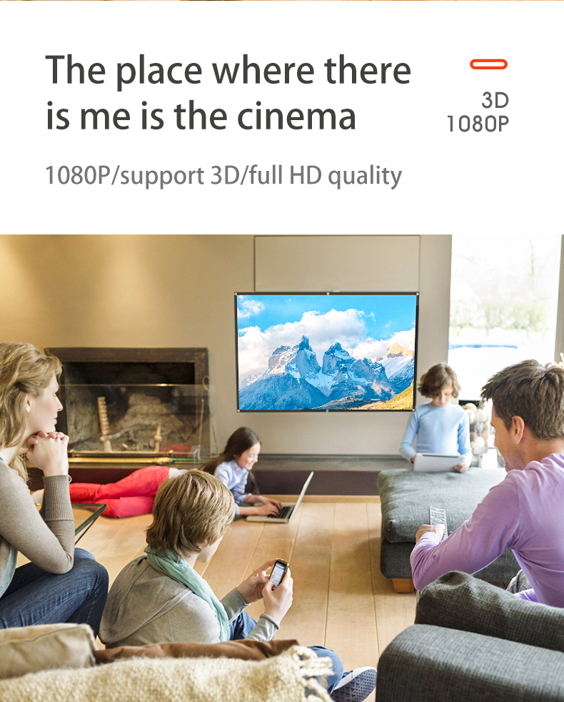 MIXITO ผ้าม่านโปรเจคเตอร์ 16:  - Projector Screen 100 Inch บทวิจารณ์และราคา