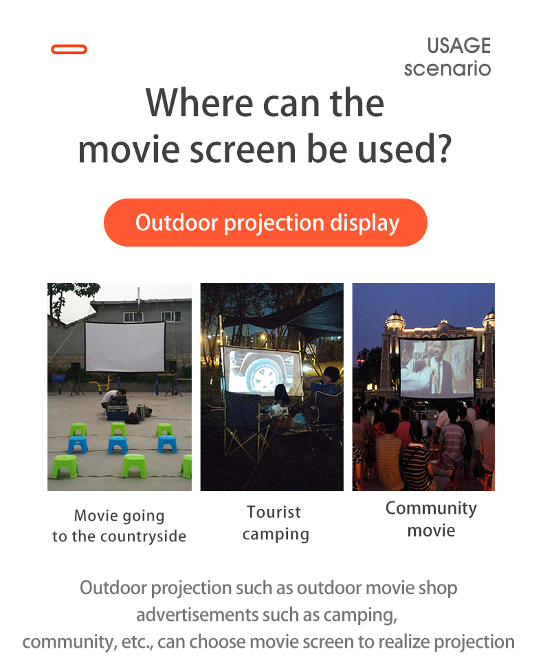 MIXITO ผ้าม่านโปรเจคเตอร์ 16:  - Projector Screen 100 Inch บทวิจารณ์และราคา