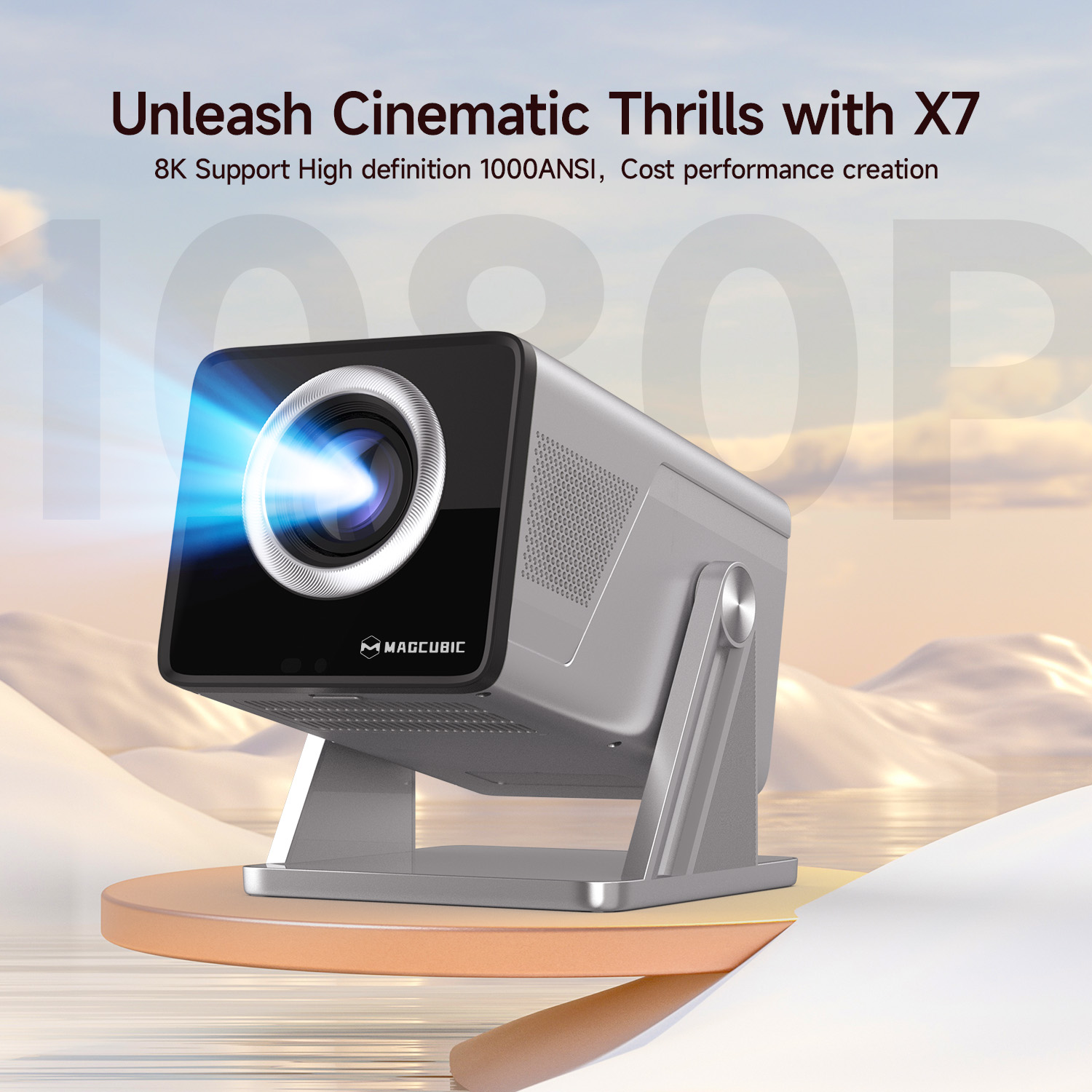 โปรเจคเตอร์ Magcubic 8K HD 108 - Home Cinema Led Projector บทวิจารณ์และราคา
