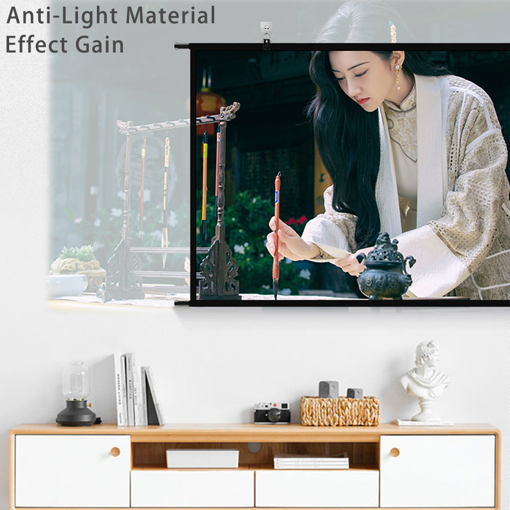 Veidadz หน้าจอโปรเจคเตอร์ติดผน - Projector Screen 100 Inch บทวิจารณ์และราคา