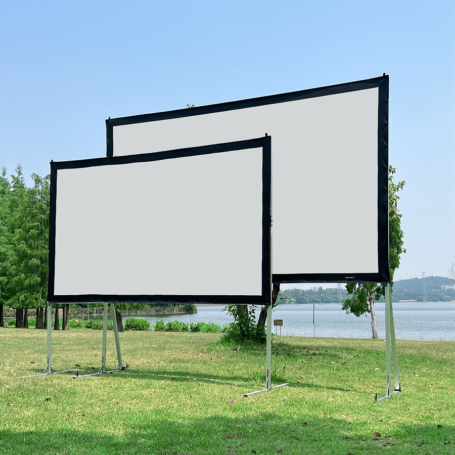 หน้าจอโปรเจคเตอร์พร้อมขาตั้ง 1 - Projector Screen 100 Inch บทวิจารณ์และราคา
