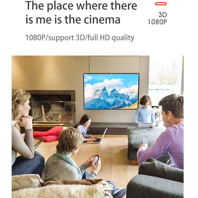 VEIDADZ 60-200 นิ้วแบบพกพาโปรเ - Projector Screen 100 Inch บทวิจารณ์และราคา