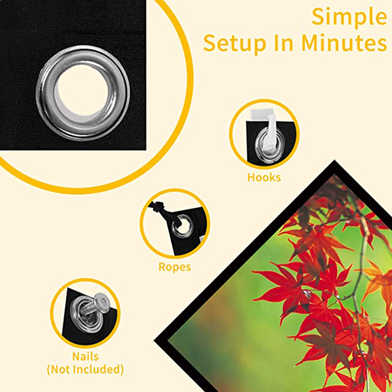 จอฉายโปรเจคเตอร์แบบพับได้ขนาด  - Projector Screen 100 Inch บทวิจารณ์และราคา
