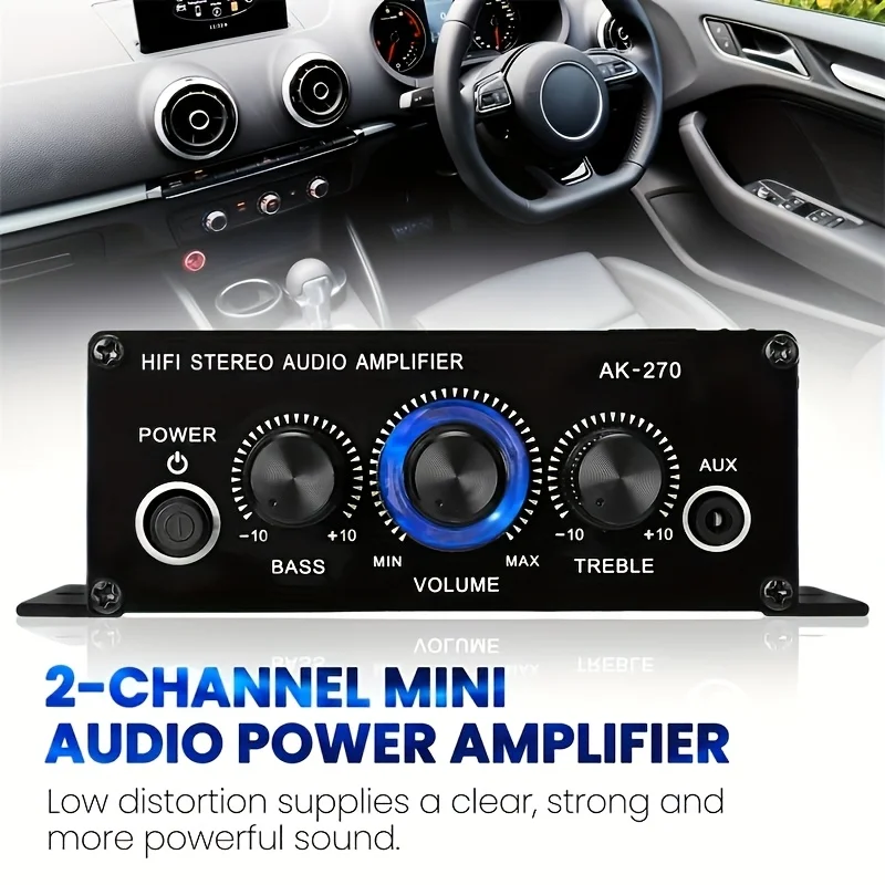 AK-270 400W มินิเพาเวอร์แอมป์  - Home Cinema Solution บทวิจารณ์และราคา