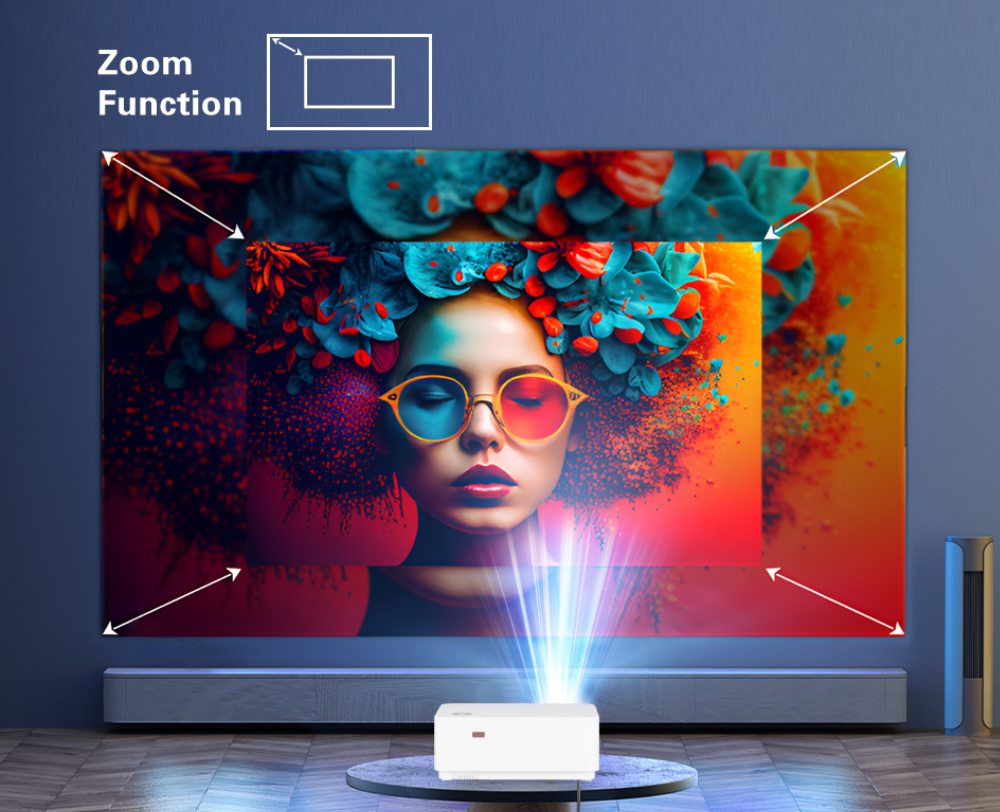 Wzatco D5A 1080P โฟกัสดิจิตอลโ - Home Cinema Led Projector บทวิจารณ์และราคา