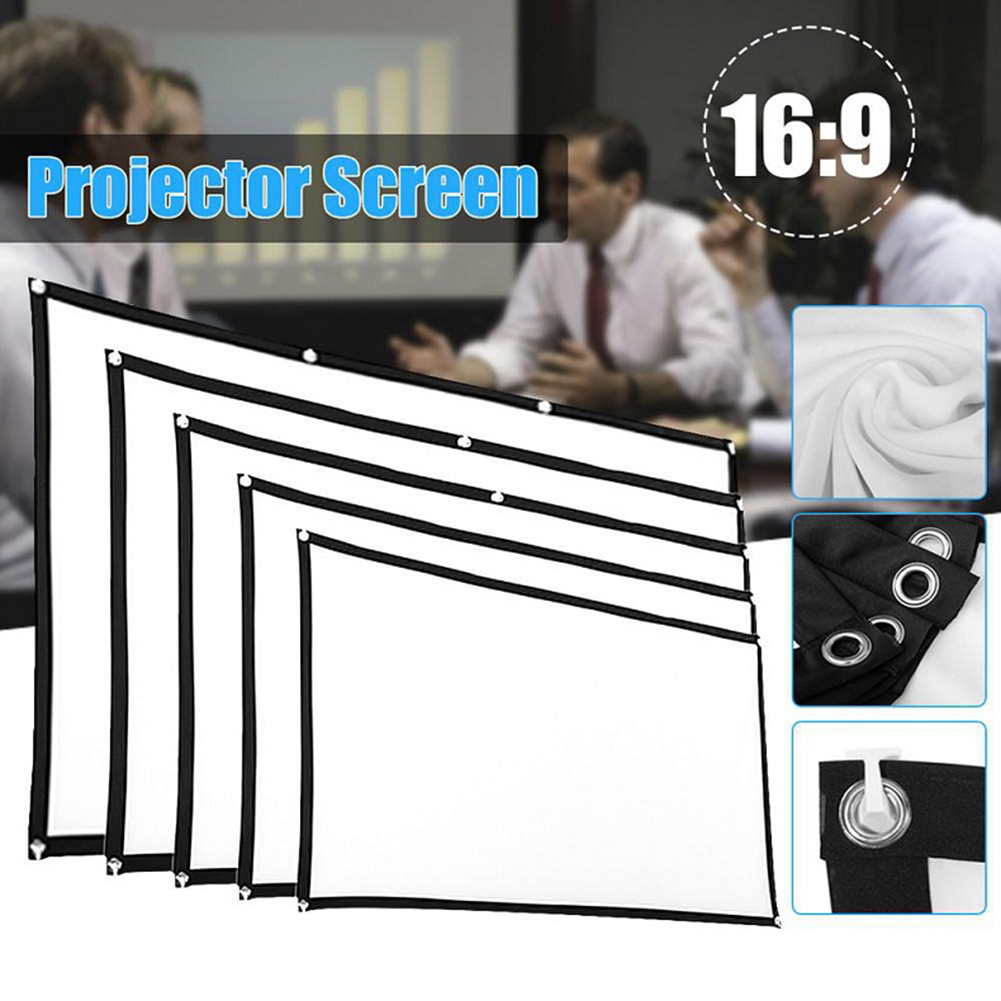 โฮมออฟฟิศโปรเจคเตอร์ผ้าม่าน 16 - Projector Screen 100 Inch บทวิจารณ์และราคา